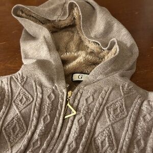 G M Zip up Lined Sweater